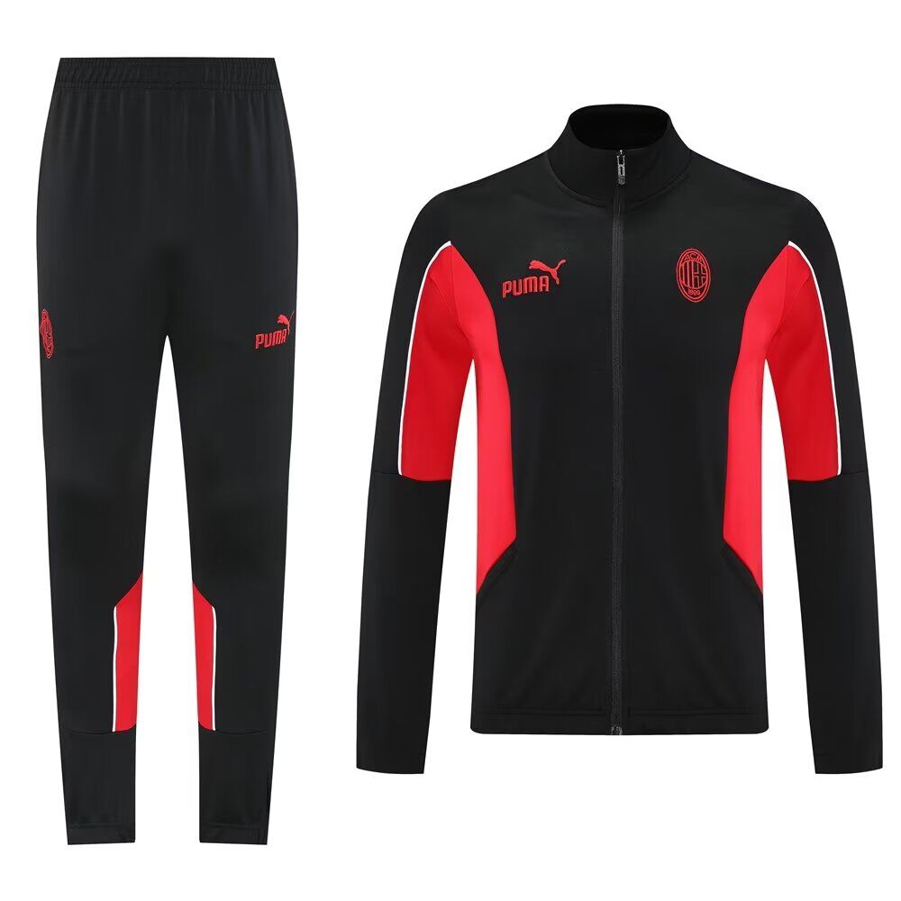 AAA Quality AC Milan 25/26 Tracksuit - Black/Red